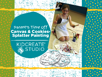 Kidcreate Studio - Bloomfield. Canvas & Cookies- Splatter Painting (4-9 Years)